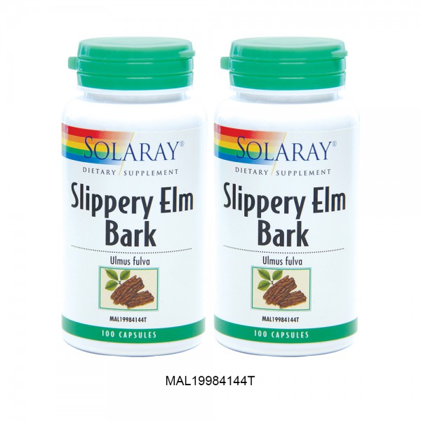 SOLARAY SLIPPERY ELM BARK TWINPACK BEST BUY (MAL19984144T)